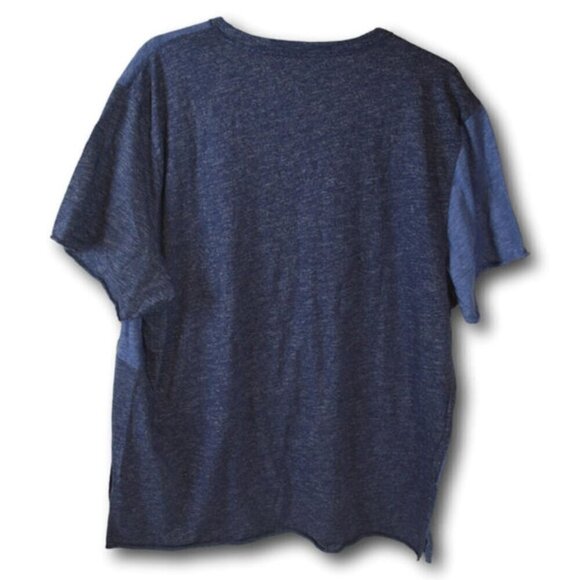 American Rag Blue Jean Patchwork T-Shirt Size: XXL - Picture 4 of 4